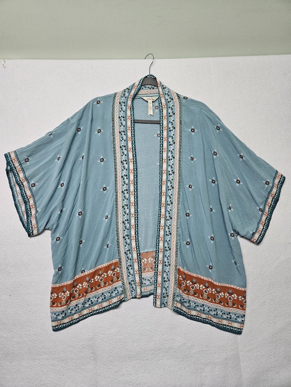 Matilda Jane Kimono Wonderment Days Like This Green Blue XS Small Flowy Coverup